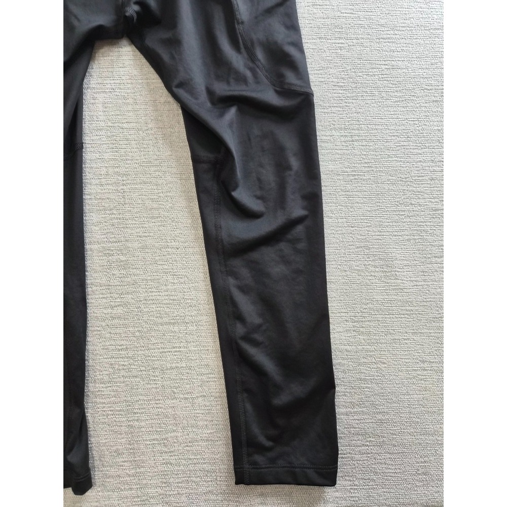 Nike Pro Dri Fit Pants Mens Small Black Tight Fit Swoosh Logo Stretch Training - Picture 12 of 13